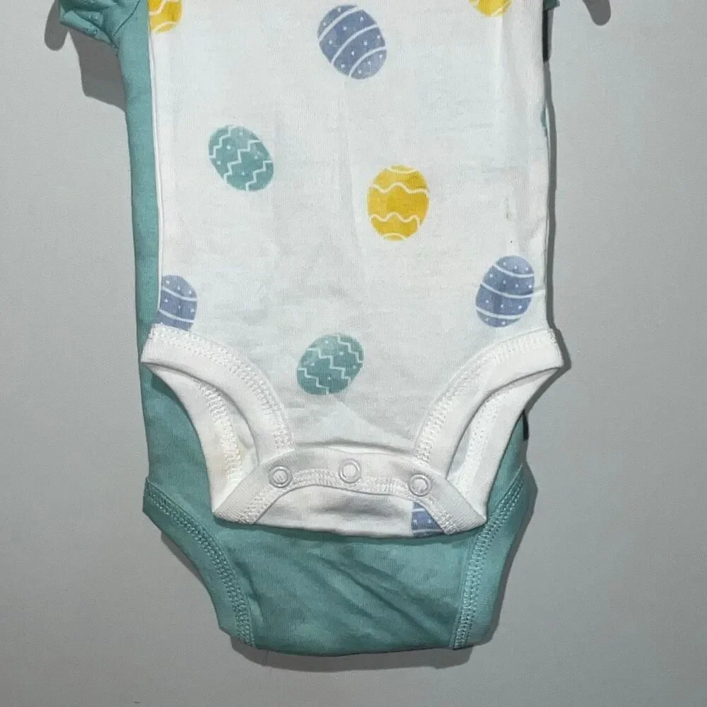 Lot of 2 Carter's Newborn My‎ First Easter Bodysuit Size 6-9 lb/0-3 Months NWT